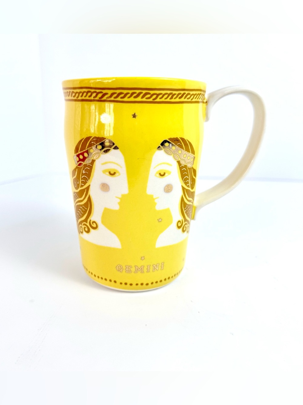 Anthropologie Danielle Kroll Zodiac Coffee Mug GEMINI Twins Astrology Celestial